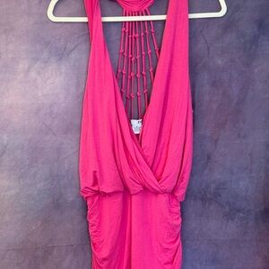 Pink Sleeveless Tank Top